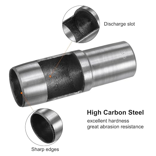 HARFINGTON Hollow Punch for Leather 35mm Round Hole Punch Tool for Belt Puncher Carbon Steel Single Punch for Watch Belts Cut Leather Craft Rubber Paper Fabric Plastic Soft Material