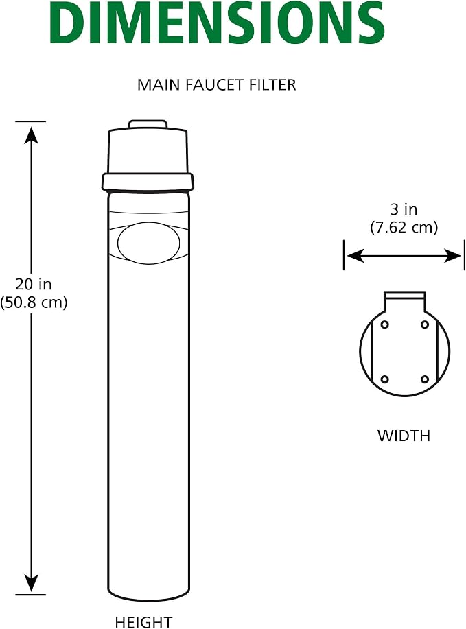 AO Smith Water Filter for Sink Faucet - Advanced Direct Connect Under Sink Water Filter System - Claryum Filtration Reduces 99% of 78 Harmful Contaminants - AO-MF-ADV
