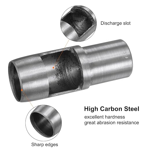 HARFINGTON Hollow Punch for Leather 39mm Round Hole Punch Tool for Belt Puncher Carbon Steel Single Punch for Watch Belts Cut Leather Craft Rubber Paper Fabric Plastic Soft Material