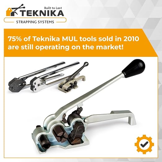 Teknika MUL-370 Heavy Duty Tensioner for Wide PET Strapping, Up to 1-1/4" Strap Width
