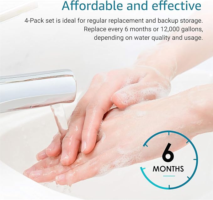 AQUA CREST AP117 Whole House Water Filter, Replacement for 3M® Aqua-Pure AP117, Whirlpool® WHKF-GAC, Pack of 4
