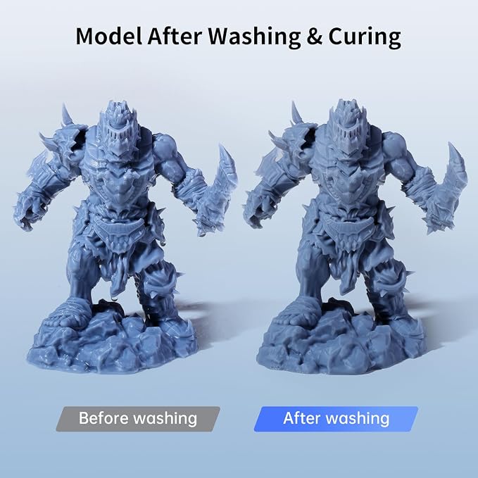 ANYCUBIC Wash and Cure 3, Upgraded Volume 2 in 1 Wash and Cure Station, with Gooseneck Lights, for Mars Anycubic Photon Mono 4 2 Resin 3D Printer, Washing Size of 165 x 100 x180 mm