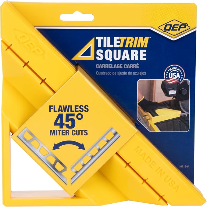 QEP 10715-6 TileTrim Square to Cut Tile Edging Trim and Jolly on Wet Saws and Chop Saws