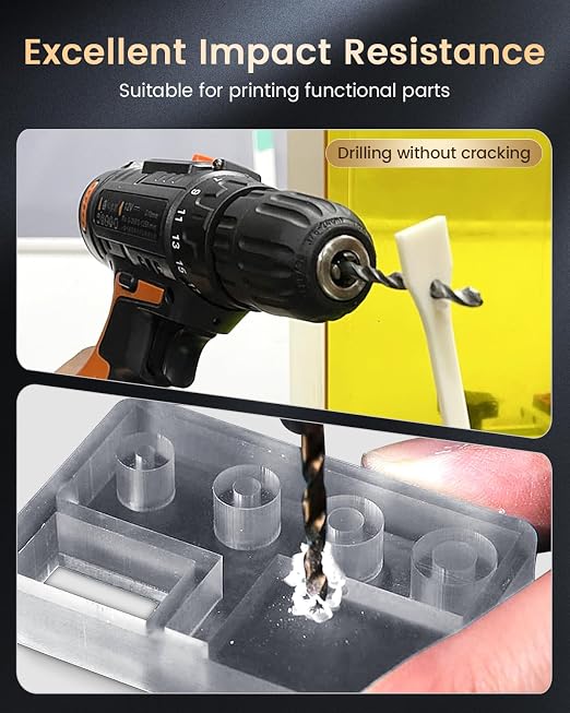 SUNLU 14K ABS-Like 3D Printer Resin 2.0, Superior Precision, for Detail Printing Miniatures, Smooth Matte Surface,405nm UV Curing Photopolymer 3D Resin, 3KG, Dark Grey
