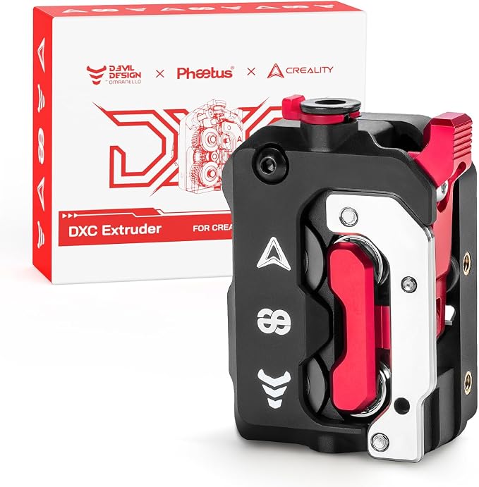 Creality Official DXC Extruder, Upgrade K1 Max/K1C/K1 SE/K1 Extruder Kit with Innovative Gear Design and Smart Filament Break Detection, 3D Printer Accessories for K1 Series