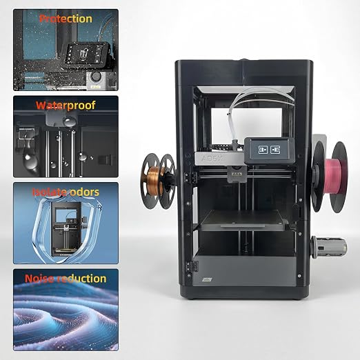 FYSETC Upgraded Enclosure Project for Falshforge AD5X: Support DIY Colors - Style High-Temp Filaments ASA ABS PC Print for Keep the 3D Printer Quiet