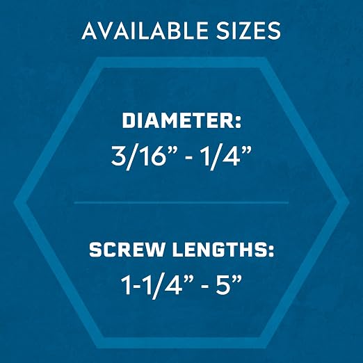 Tapcon 3/16 x 2-1/4 Inch Blue Climaseal® Star Head Concrete Anchors, 75 PCS, Corrosion Resistant Coating, Heavy-Duty Concrete and Masonry Screws, Superior Holding Strength, Drill & T-25 Bit Included