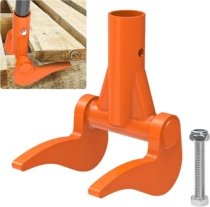 Insaga Pallet Buster Tool - Fully Welded Deck Board Removal Tool for Demolition, Heavy Duty Deck Wrecker Pry Bar, Wooden Pallet Dismantling Tool (Head Only, No Handle)