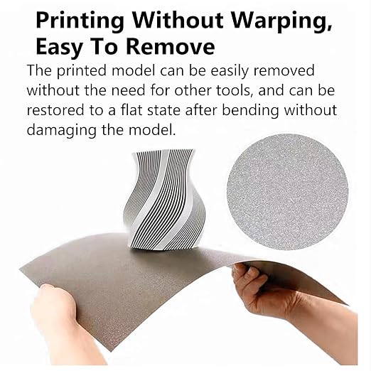 for AOSEED X-Maker Joy Cold Build Plate No Heating No Glue Double Sided PEI Textured Cool Printing Bed Sheet 128x128mm Kids 3D Printer Flexible Removable Spring Steel Heated Platform Mat