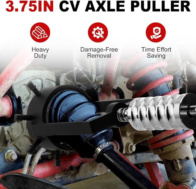 3.75" CV Axle Puller Tool with 8 Bolts, Axle Shaft Removal Tool, Slide Hammer Puller Set Heavy-Duty for UTV/ATV, Trucks