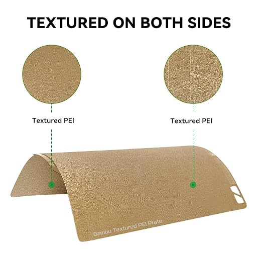 ENOMAKER Bamboo Lab Double Sided Textured PEI Build Plate for A1,P1S,P1P,X1C,X1 Carbon,X1E,X1 Series 3D Printer,Strong Adhesion 257x257mm Sheet,Magnetic Steel High Temp 180℃ Print Bed Parts&Accessory