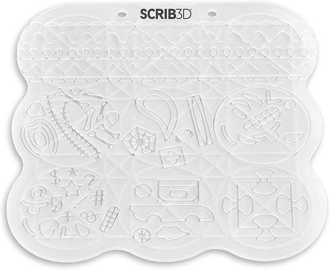 SCRIB3D P1 3D Printing Pen Bundle with Silicone 3D Mat & 20-Color PLA Filament Refills, 320 Feet, 1.75mm – Includes Display Pen, Stencil Book, Project Guide & Power Adapter