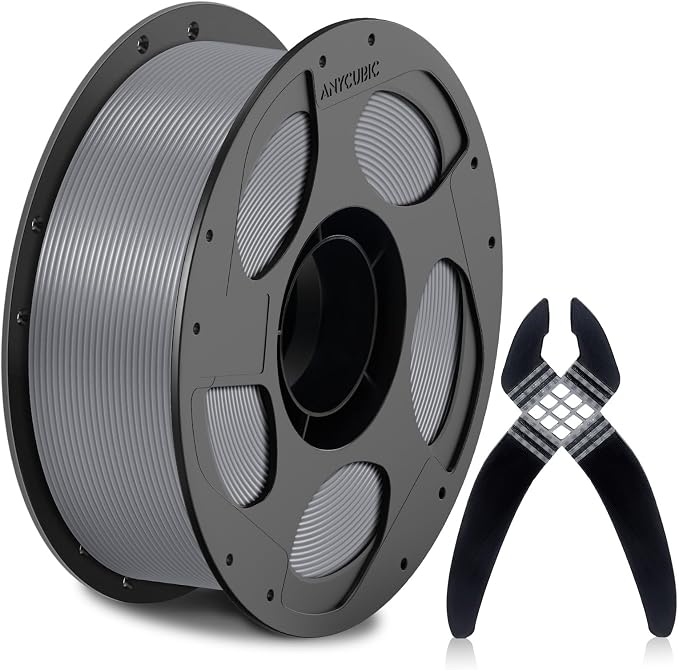 ANYCUBIC TPU Filament 1.75mm for Anycubic ACE 2 PRO, 68D Hard Rigid Flexible TPU 3D Printer Filament, Compatible with Most FDM 3D Printers, 1KG Spool, Grey