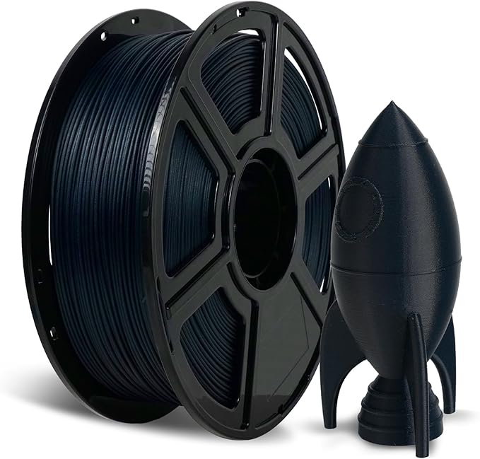 FLASHFORGE Carbon Fiber PETG Filament 1.75mm Midnight Blue, Reinforced 3D Printer Filament 1kg, Lightweight & High-Strength PETG-CF Filament, Strong & Easy to Print