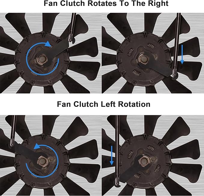 Pneumatic Fan Clutch Wrench Kit – 8PCS Pneumatic Fan Clutch Wrench, Compatible with Ford, GM, Chrysler, Jeep – Durable Steel with Storage Case, Includes Gloves