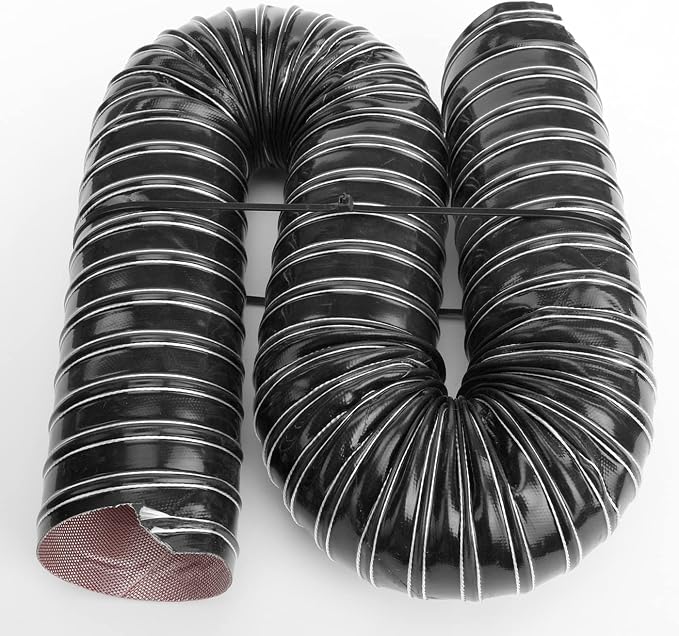 AC PERFORMANCE 3.5" ID Automotive Silicone Flexible Brake Cooling Air Ducting Induction Intake Pipe Hose, Length 1 Meter (3.3 Feet), Black