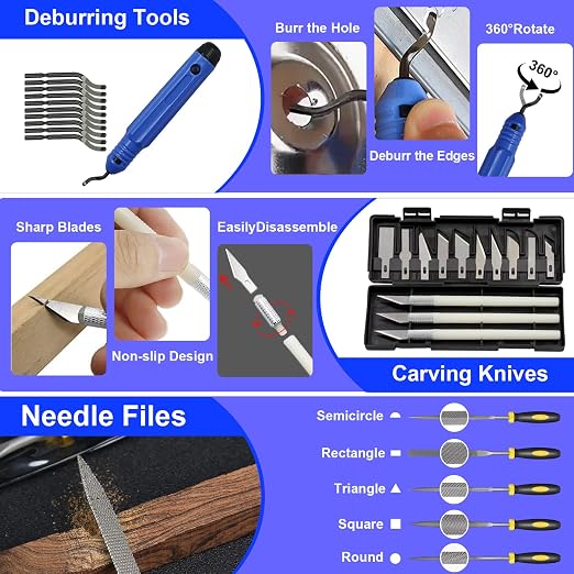 3D Printer Tool Kit, 105 Pcs 3D Printer Accessories Includes Deburring Tool, Removal Tools, Digital Caliper, Cutting Mat, Carrying Case, 3D Printing Tool Kit for Finishing, 3D Print Removing, Cleaning