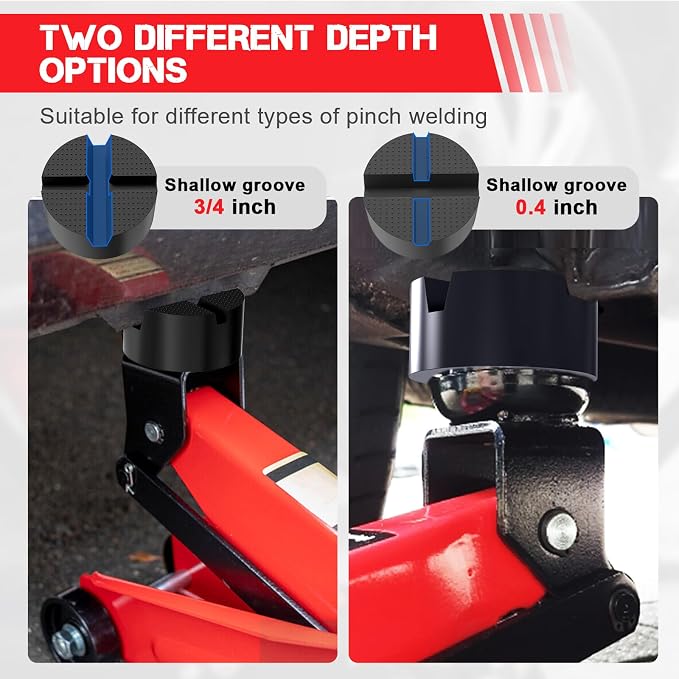 Floor Jack Rubber Pad, Floor Jack Pad Universal Jack Stand Rubber Pinch Protector Car Adapter Anti Slip Floor Trolley Support, Flat Top Jack Pad Adapter for Cars Protector