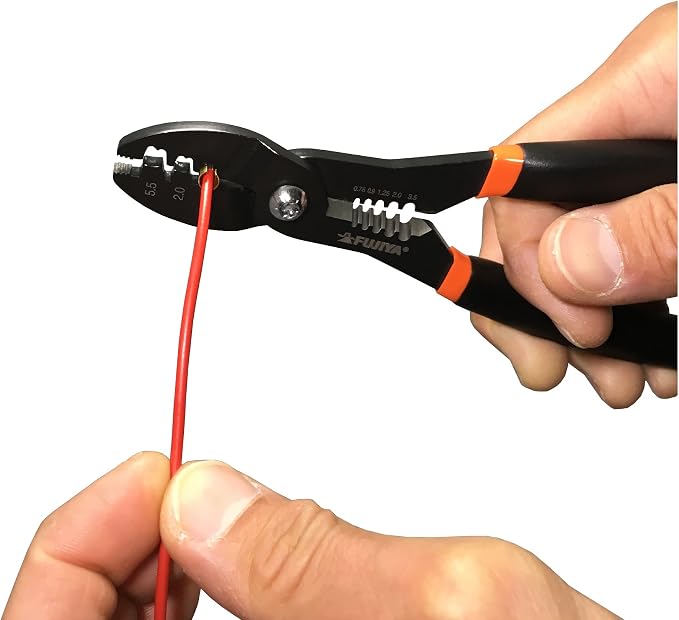 FUJIYA Tools, FA203, Crimping Pliers (for Faston terminal), 7 Inch
