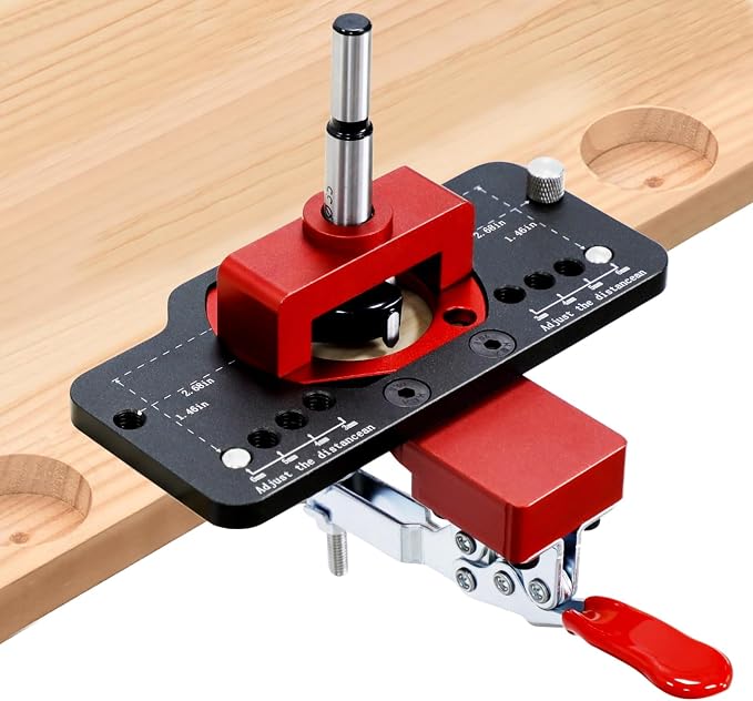 Metal Concealed Hinge Jig with Woodworking Tools,35mm Concealed Door Hinge Jig,Cabinet Hinge Jig for Door Cabinets Hinges Mounting for Woodworking Door Cabinet Hinges Mounting Tool