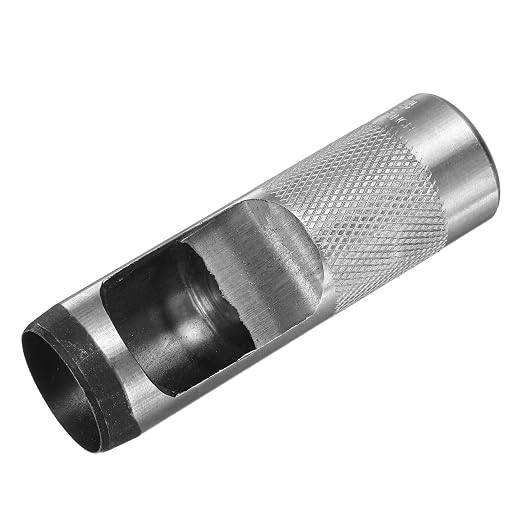 HARFINGTON Leather Round Hole Punch, 28mm Hollow Hole Puncher Cutter Carbon Steel Circle Hole Punching Cutting Tool for Belt/DIY Leather Craft