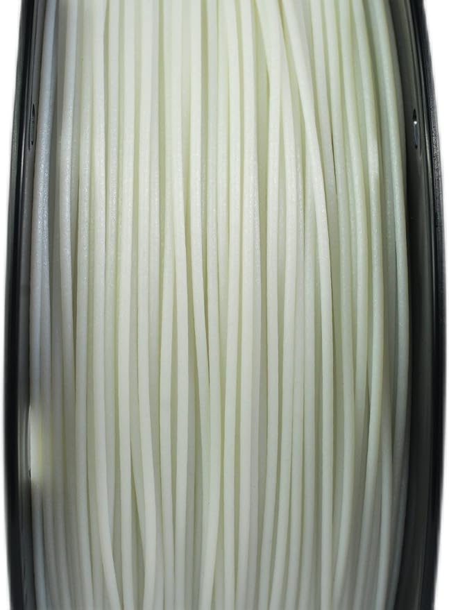RANKI Glass Fiber Petg Filament 1.75mm 1KG, Outdoor Use Tough Glass Fiber PETG 3D Printer Filament, High Temperature Resistance, 1 KG Spool, (White)