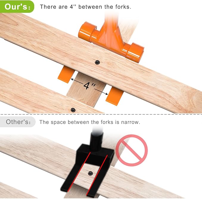 Insaga Fully Welded Pallet Buster 48'' All-Steel Handle Pallet Breaker Heavy Duty Industrial Deck Board Removal Tool, Non-Slip Grip Pallet Pry Bar for Efficient and Effortless Board Removal