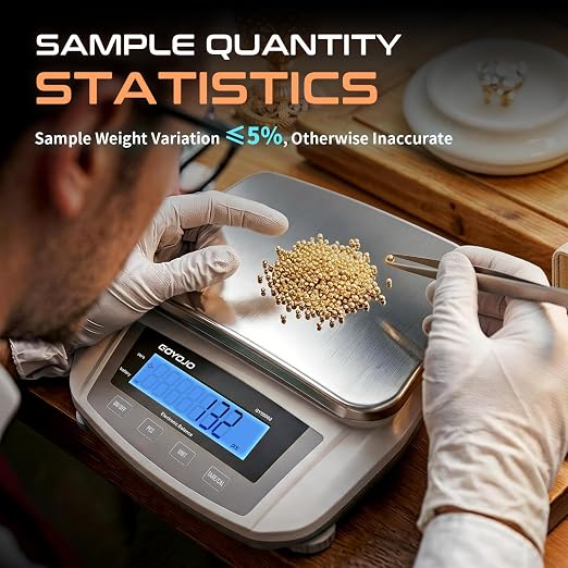 GOYOJO Digital Analytical Balance and Lab Scale, 5000g Capacity, 0.01g Precision, Stainless Steel, Multi-Unit (g/oz/ct/lb) for Jewelry, Kitchen, and Lab – Reliable, Accurate, Easy to Use, Black Panel
