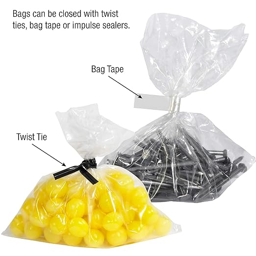Poly Bag Guy 9 x 12, 1 Mil (1000/Case) Flat Open Clear Plastic Poly Bags