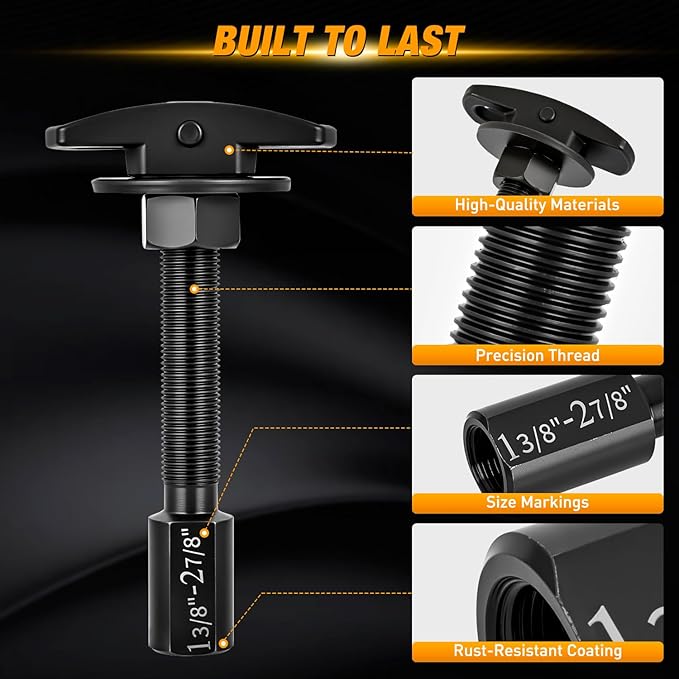 GOOACC 3PCS Rear Axle Bearing Puller Set, Axle Bearing Puller Removal Tool Kit with 3 Sizes 1" to 1-7/8", 1-5/16" to 2-3/8" & 1-3/8" to 2-7/8" Axle Wheel Bearing Removal Tools for Axles Bearings, Blue