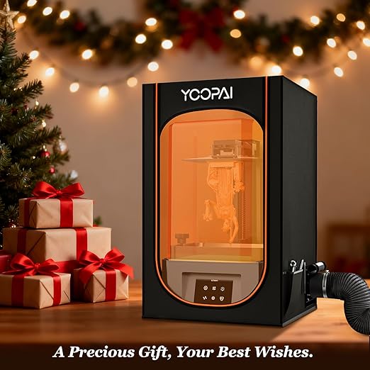 Multifunctional Resin 3D Printer Enclosure with Ventilation Filter, High Quality 3D Printer Vented Enclosure Tent Cover Eliminate Odors Compatible with Anycubic Elegoo Series LCD Resin UV 3D Printer