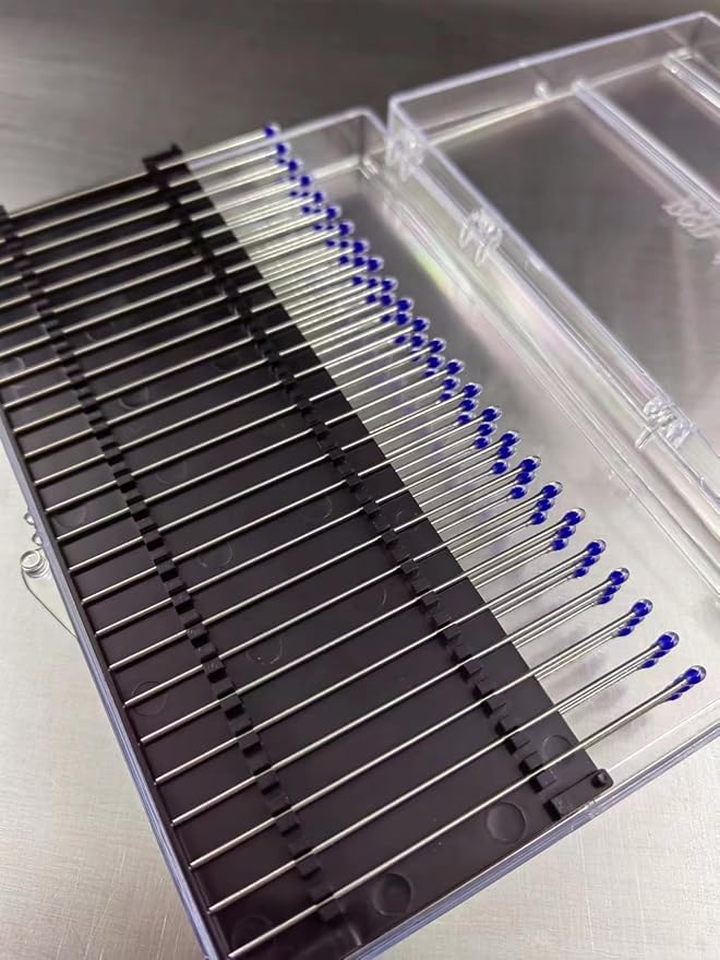 ESD Professional Stainless Steel Gel Swab Sticks for Cleaning Camera Lenses, sensors, PCB, SMT, semiconductors and Particularly Sensitive Electronics. (Blue-100Packs, Electrostatic adsorption)