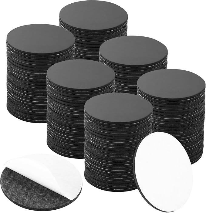 Aertiavty Round Magnets with Adhesive Backing, 120 Pcs 2" Fridge Magnets, Adhesive Magnet Dots, 80 Mil Sticky Magnets for Whiteboard, Refrigerator, Crafts, Easy Peel and Stick