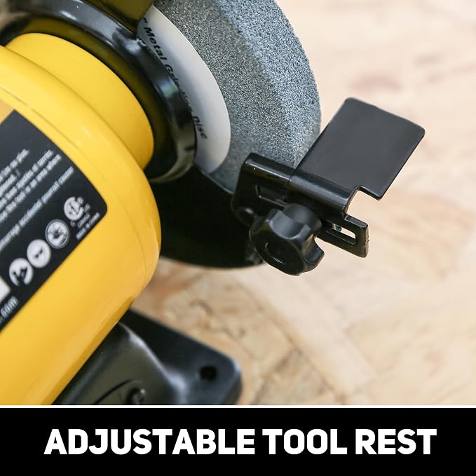 Woodskil 2.8Amp 1/2HP 6-Inch High-Speed Bench Grinder, CSA Listed, Table Grinder for sharpening