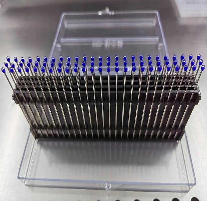 ESD Professional Stainless Steel Gel Swab Sticks for Cleaning Camera Lenses, sensors, PCB, SMT, semiconductors and Particularly Sensitive Electronics. (Blue-100Packs, Electrostatic adsorption)