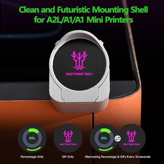 BIGTREETECH Panda Knomi Screen Only, Toolhead Screen Upgrade Kit for Bambu-Lab A2L A1 A1 Mini P1P P1S X1C X1E 3D Printers, Customize Your Own UI