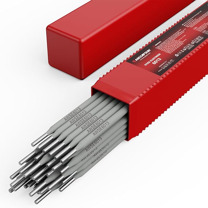 ARCCAPTAIN E6013 Welding Rod 1/8" 2LB Carbon Steel Welding Sticks Electrodes, Welding Rods ARC Welding Equipment