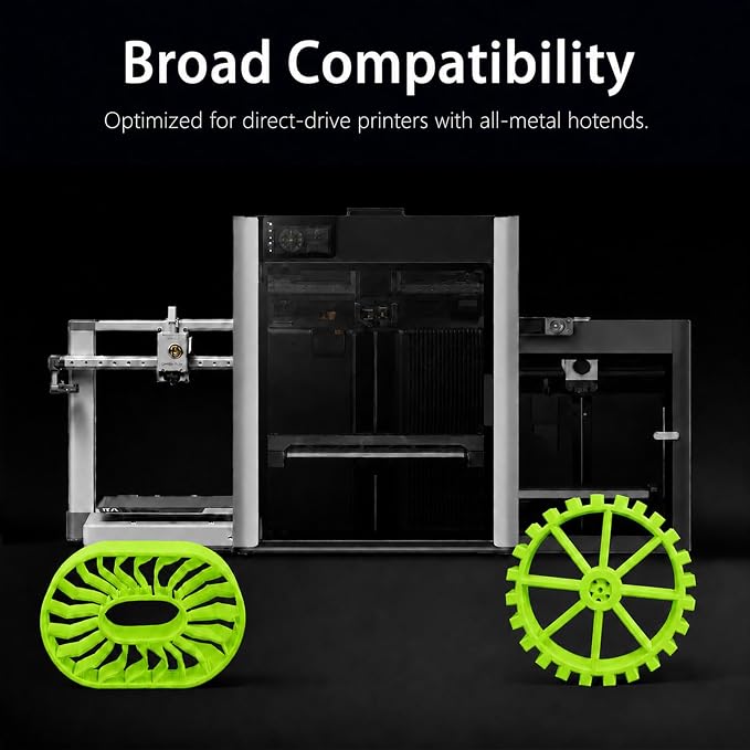 Siraya Tech Flex TPU Filament - 85A Shore, ISO 10993 Tested, High Flexibility & Toughness, High Flow & Speed, Moisture-Resistant Aluminum Bag - for Footwear, Wearables, Protective Gear (Green, 1kg)