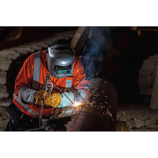 Jackson Safety PL280 Pipeline Welding Helmet - Shade 10 Flip Front Welding Hood - ANSI Z87.1 - Made in USA (Multiple Headgear Styles and Colors)