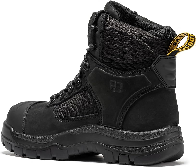 ROCKROOSTER Stowe - Men's Work Safety Boots Composite Toe ASTM F2413-18 M/I/C EH, Lightweight Slip Resistant Industrial Boots, Nubuck Leather with HYDROGUARD Waterproof Lining CP212