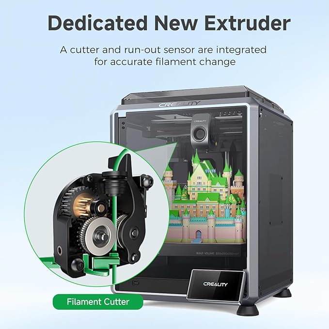 Official Creality K1 Series CFS Upgrade Kit with CFS, Multicolor 3D Printer Automatically Filament System, Supports 4 Parallel Devices for 16 Color Printing for K1 Max/K1C/K1/K1 SE