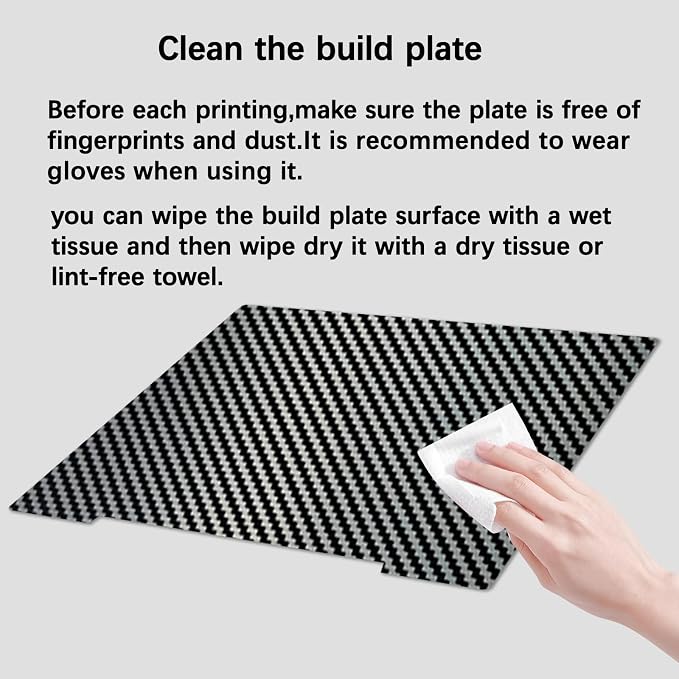 Double Sided Textured PEO PET Build Plate for Prusa i3 MK2 MK2.5 MK3 MK3S MK4, Flexible PEO PET Spring Steel Sheet for Prusa 3D Printers 241x253.8mm.
