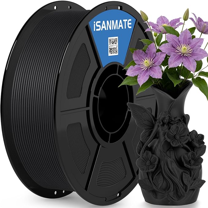 iSANMATE Matte PLA Black 1.75mm,30-300mm/s