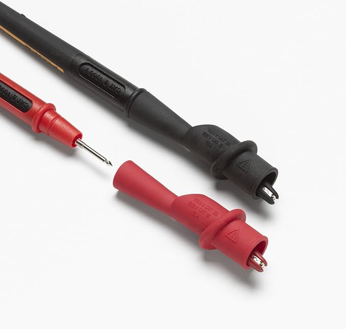 Fluke AC175 Threaded Slide-on Alligator Clip Set with Flexible Boots