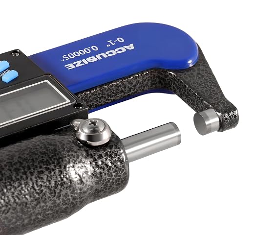 Accusize Industrial Tools 0-1''/0-25 mm by 0.00005''/0.001 mm 7-Key Electronic Digital Micrometer, Water Proof, Ac21-1022