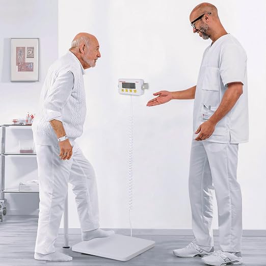 Helsevesen Extra Large Platform Fitness & Athletic Scales, 15.75 in/40 cm, Professional Physician Scale W/Remote Display, Wrestling Scale, Bariatric Floor Scale, Capacity 660 lb
