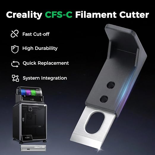 Creality CFS-C Filament Cutter 3PCS, Official Original CFS-C Accessory, External Cutter Replacement 3D Printer Parts, Fast Cut-Off, High Durability, Quick Replacement