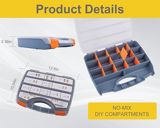 Rivet Nut Kit– Heavy Duty Rivet Nuts, Yellow Zinc Plating for Outdoor, Durable Storage Case (M3 M4 M5 M6 M8 M10 M12-1676PCS)