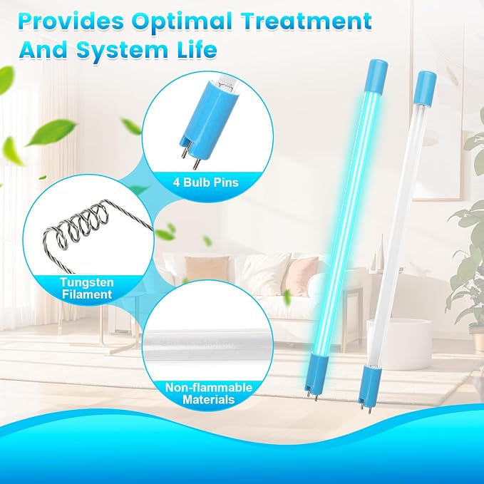 Replacement Üν Lamp AQ-ÜV-L330C for Aquasana Üν Whole House Water Filter, Üν Bulb 100% Compatible with New Aquasana Üν Filter (AQ-Üν-10C) Units Made after July 2019, Rated Time 18,000h, 1 Pack