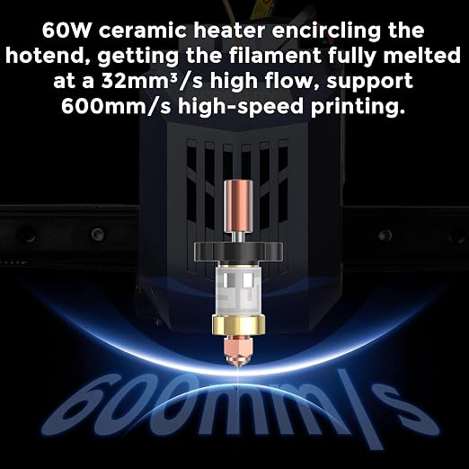 Creality Official CR-10 SE Hotend Kit, Original Ceramic Heating Block Kit 300°C 60W Fast Heating High Thermal Conductivity Ceramics with Hardened Steel Nozzle for Creality CR 10 SE 3D Printer
